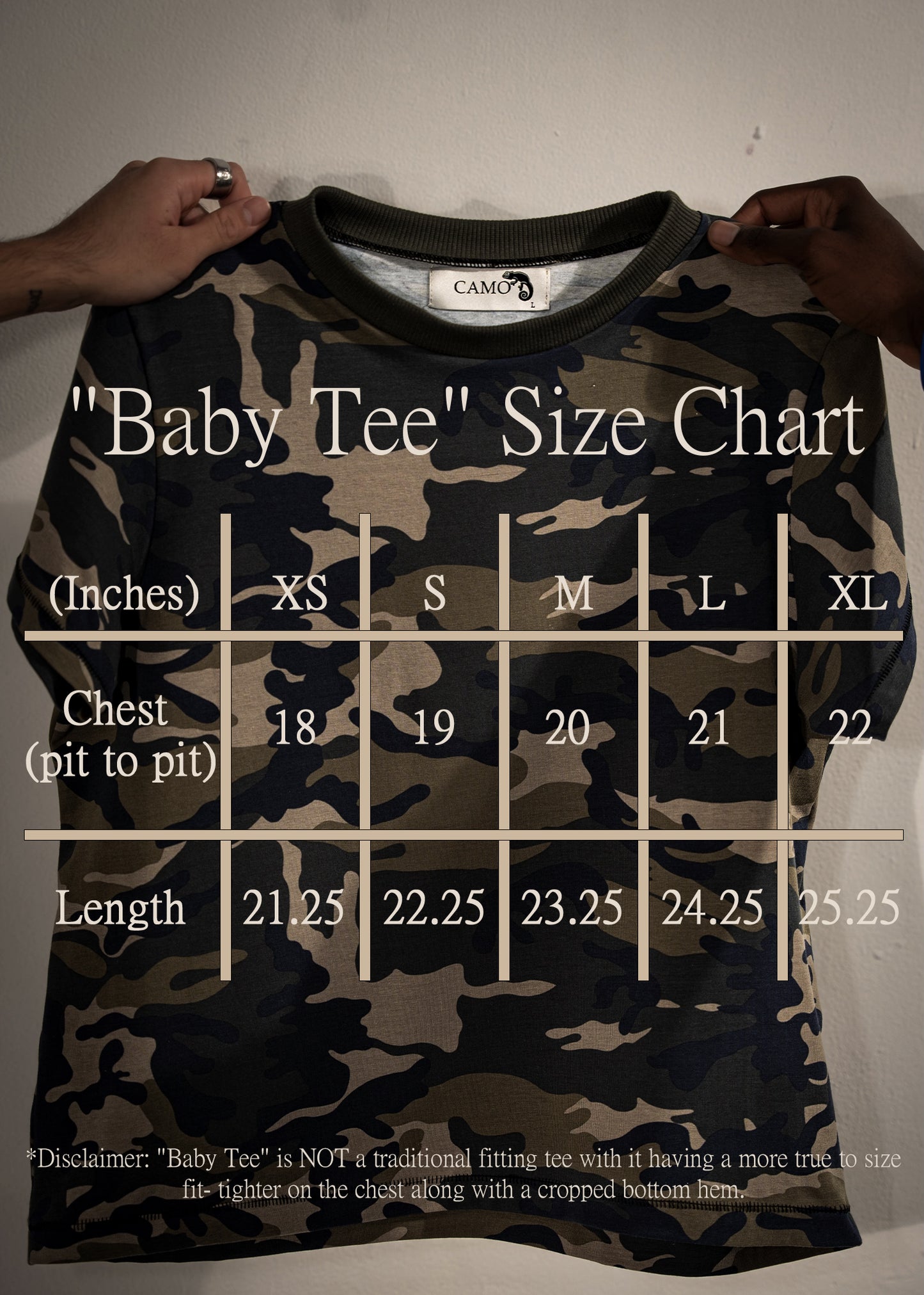 Camo "Baby Tee"